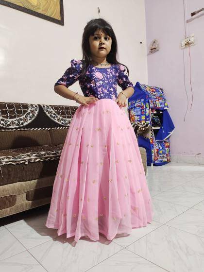 NEW LAUNCING KIDS GOWN Georgette Best wholesale clothing suppliers India